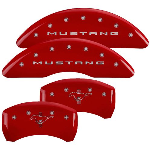 Mgp 10201smb2rd mustang caliper covers logos red performance gt 15-16
