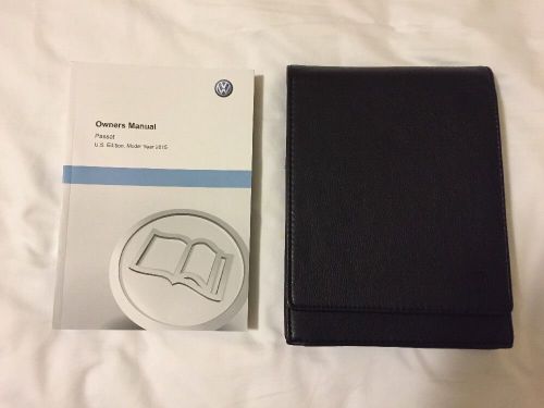 Vw passat owners manual (2015 model year-us edition)