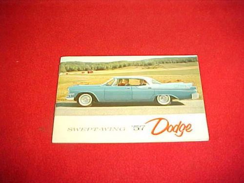 1957 original dodge car custom royal lancer coronet dealer sales brochure 57