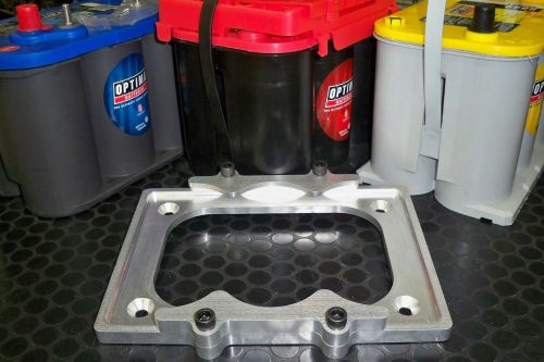 Optima billet aluminum battery tray made in usa  brand new 6061 red yellow blue