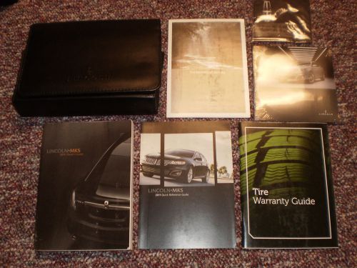 2011 lincoln mks complete owners manual books sealed dvd guide case all model
