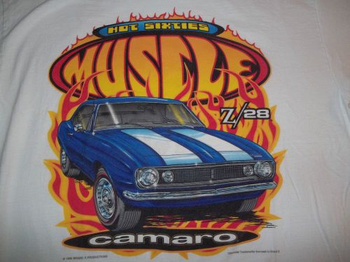 Chevrolet camaro z/28 t-shirt  sixties muscle preowned size large selling n/r