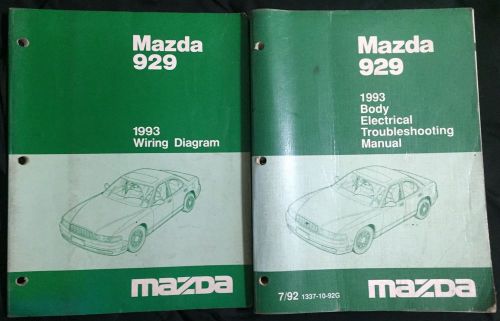 1993 mazda 929 factory oem service repair shop manual set
