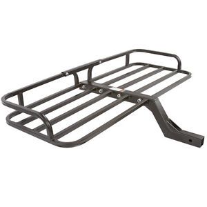 48&#034; atv cargo carrier luggage hauling rack basket for 2&#034; trailer hitch cc-1948