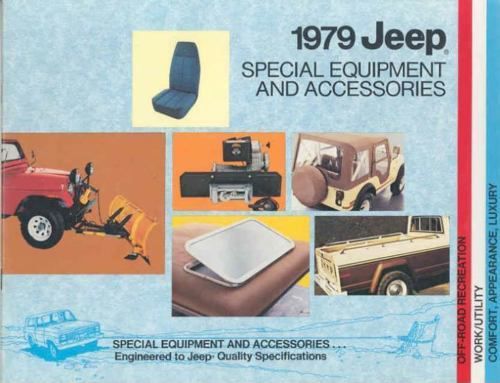 1979 jeep factory accessories brochure -cj5-cj7-cherokee-wagoneer-j10j20 pickup