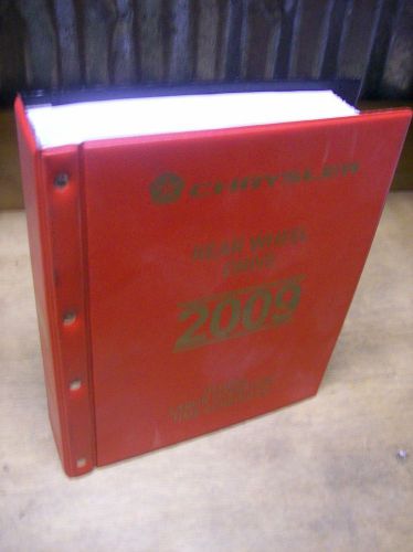 2009 chrysler rear wheel drive global labor operation time schedules
