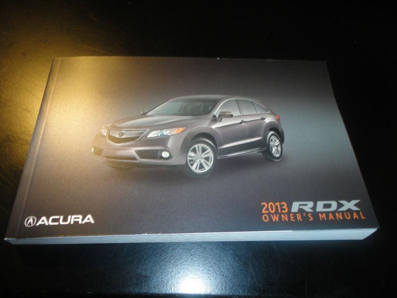 2013 acura rdx owners manual