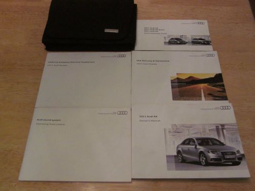 2011 audi a4 owner manual with case oem owners