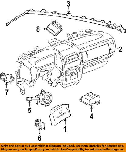 Jeep oem 56010319ab air bag-side impact sens
