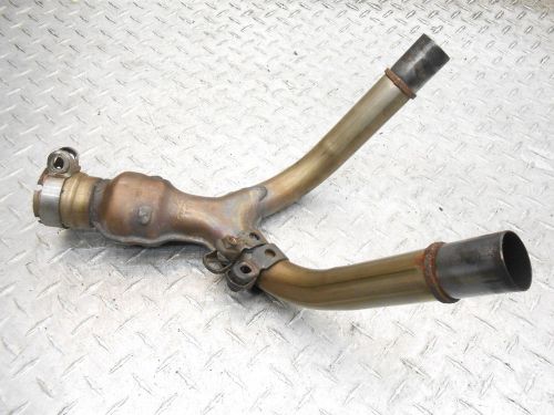 2002 honda cb900f 919 hornet 900 02-07 exhaust mid middle pipe y nice stock oem