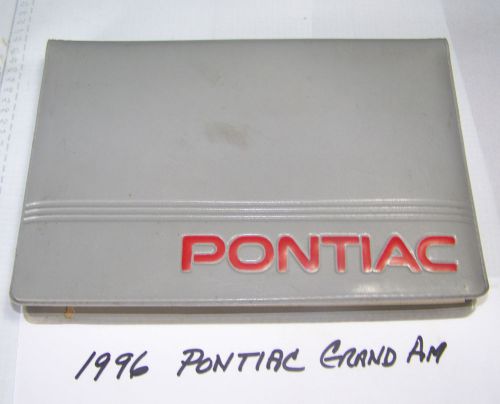 1996 pontiac grand am owners portfolio