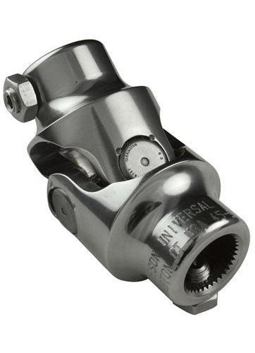 Ididit steering universal joint standard steel polished 1&#034; 48-spline 3/4&#034; dd