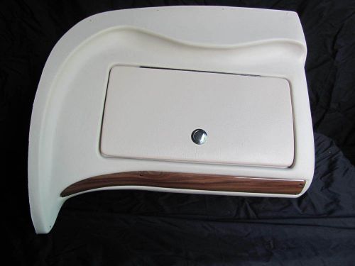 Glastron 0311962 beige/cherrywood boat glove box dash panel console