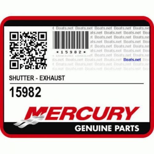 Mercury marine mercruiser quicksilver oem exhaust shutter 15982 nos in orig pkg!