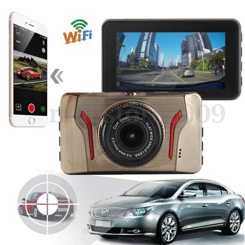 Wifi wireless 170° full hd 1080p car dvr camera night vision park dash g-sensor