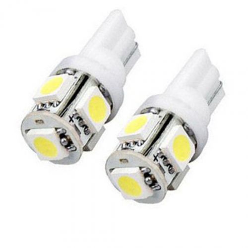 50x t10 5050 w5w 5 smd 194 168 led white car side wedge tail light lamp bulb