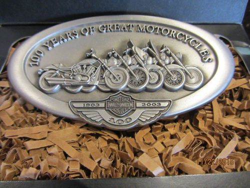 Harley davidson 100th anniversary limited edition line up belt buckle 97775-03v