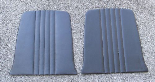 1965 mustang/shelby gt350 black front bucket seat back panels