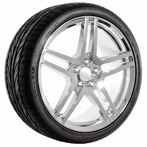 19 inch chrome mercedes aftermarket wheels rims &amp; tires package (610)