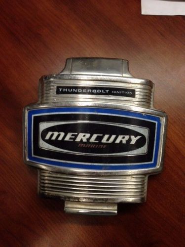 Vintage mercury front cover cowl badge  motor outboard boat