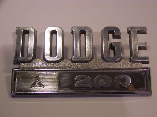 1969 dodge 200 emblem #2833755 70 71 truck power wagon oem