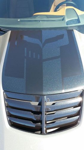 C7 corvette jake logo hood decal one piece, two tone carbon flash, z06 hood only