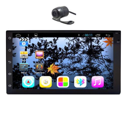 Free camera+android 4.4 2din 7&#034; car mp4 stereo player gps radio bt/3g/wifi ready