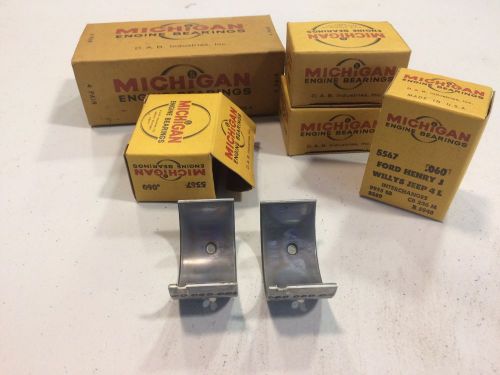 Nos 1939-73 kaiser willys jeep 134 f l head rod bearing set for 4 cyl .060 ford