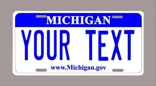 Michigan custom novelty license plate-your name or text 6&#034;x12&#034;-free shipping
