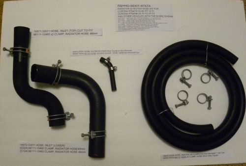 Toyota corona, corona mark ii, other 69-73 with 8/18rc radiator &amp;heater hose kit
