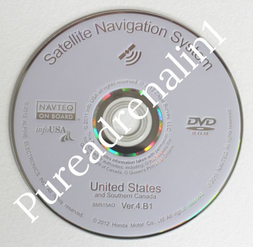 06 07 honda accord ex-l ex lx sedan v6 coupe navigation nav map disc cd dvd 4.d0