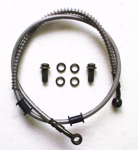 Motorcycle  stainless steel braided brake clutch  line hose oil  kit  69  inch