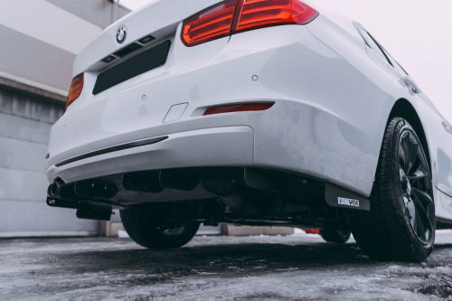 F30 m tech m sports bmw performance one exhaust outlet bumper diffuser lip