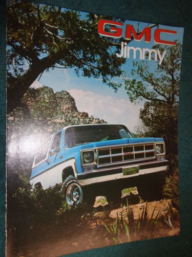 1978 gmc jimmy sales brochure / original dealership folder