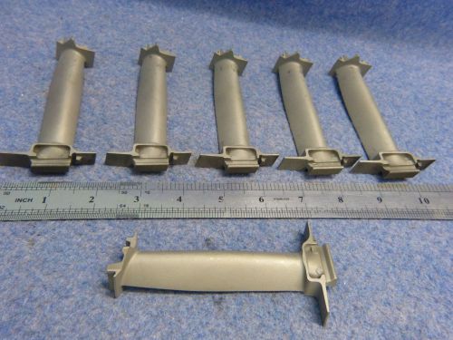 Lot of 5 scrap high nickel turbine engine blades only for collectors/art
