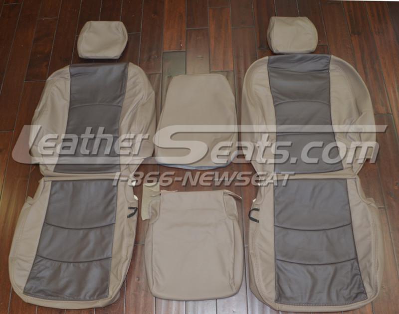 2009 - 2013 dodge ram crew cab custom two tone leather seat upholstery