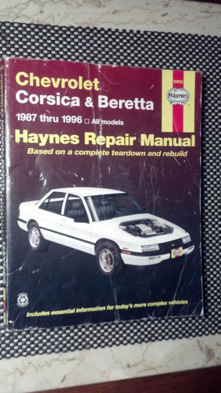 Haynes 24032 chevrolet corsica and beretta haynes repair manual for 1987-1996