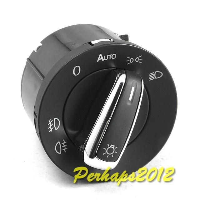 For vw passat cc b6 golf jetta mk5 mk6 chrome euro head light switch