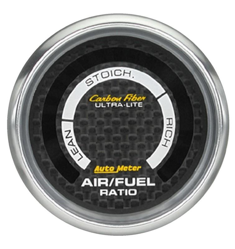 Auto meter 4775 carbon fiber; electric air fuel ratio gauge