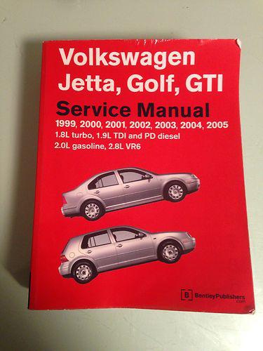 Volkswagen jetta, golf, gti serviice manual 1999, 2000, 2001, 2002, 2004 , 2005.