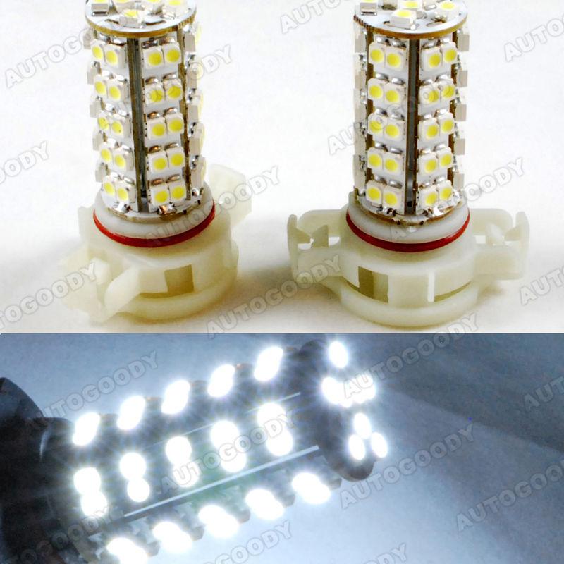 H16 white led bulbs 68 smd super bright drl fog light lamp