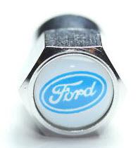 4x ford white tire valve caps focus sign fiesta fusion taurus free shipping