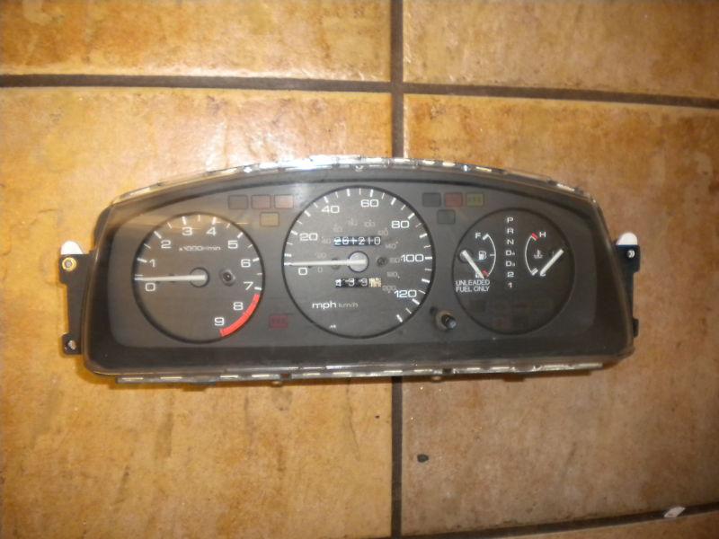 92-95 honda civic instrument guage cluster speedometer ex si a/t at auto w/ tach