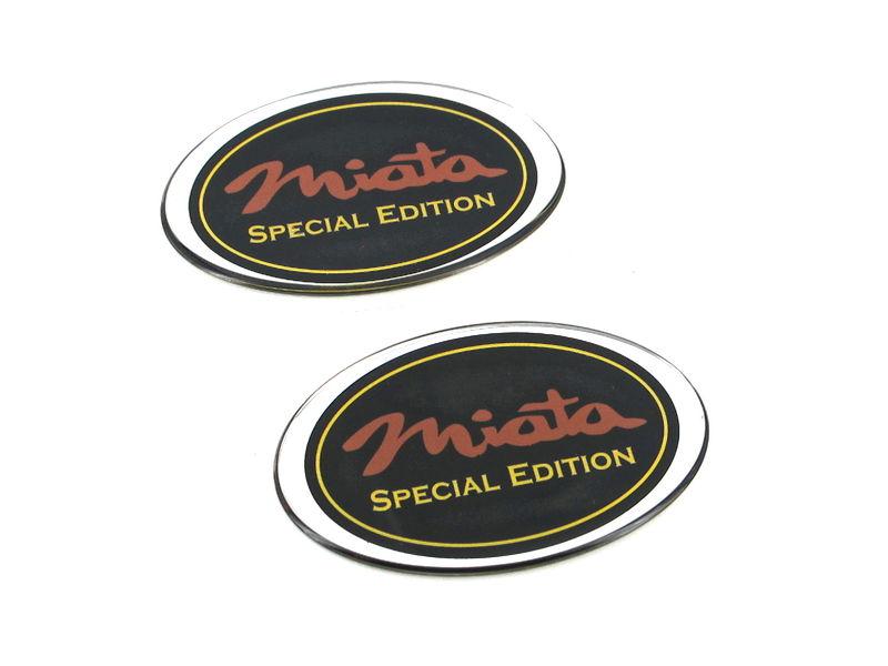 2 x genuine new mazda miata special edition fender emblem badge for 2002 mx-5 se