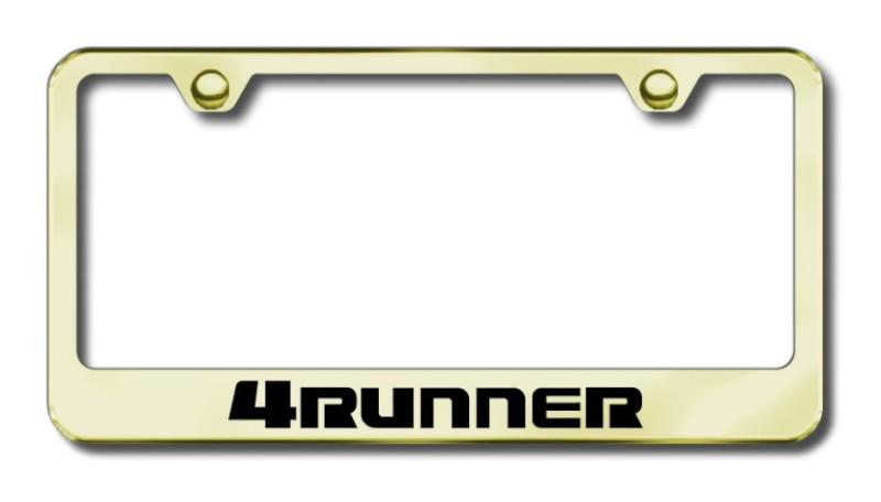 Toyota 4runner  engraved gold license plate frame -metal made in usa genuine