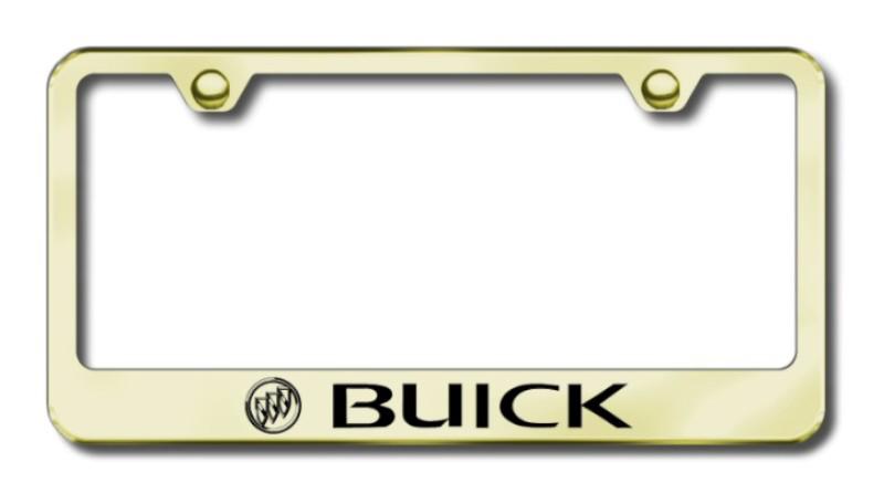 Gm buick  engraved gold license plate frame made in usa genuine