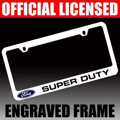 Ford *super duty* chrome license plate frame tag holder