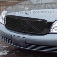 2000-2005 cadillac deville diamond grille front upper black mesh grill new