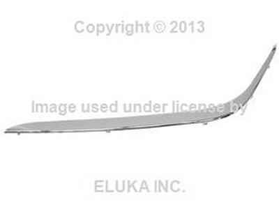 Bmw genuine impact rubber moulding strip cover (chrome) front left e38 8125437