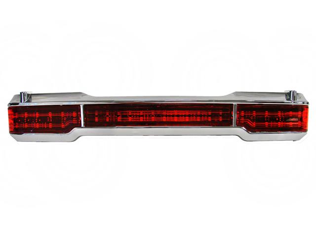 Wrap around chrome led tail light for harley touring trunk king tour pack accent